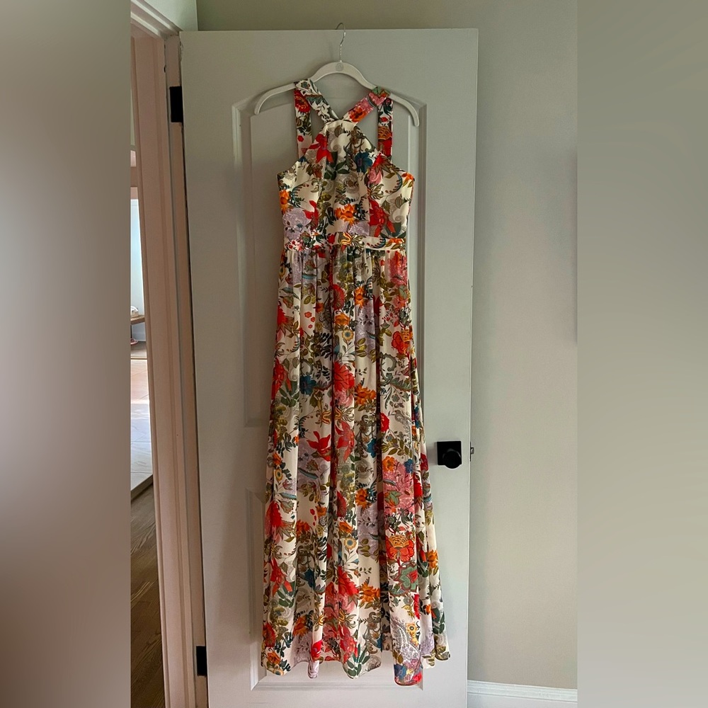 Lulu’s Floral Halter Maxi